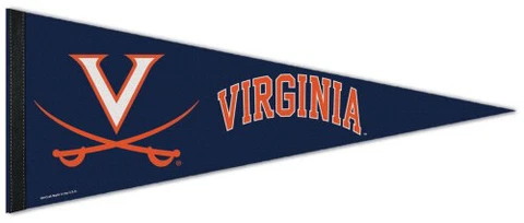 VIRGINIA CAVALIERS Official NCAA Team Premium Felt Collectors PENNANT Cover