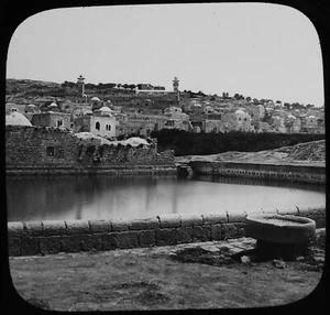 HEBRON PALESTINE C1870 PHOTO Magic Lantern Slide FERRIER & SOULIER - Picture 1 of 3
