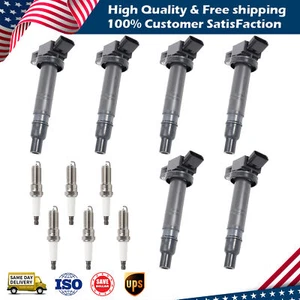 UF495 Ignition Coil+Spark Plug Set For Toyota Tacoma Tundra 4Runner 4L V6 5L V8 - Picture 1 of 13