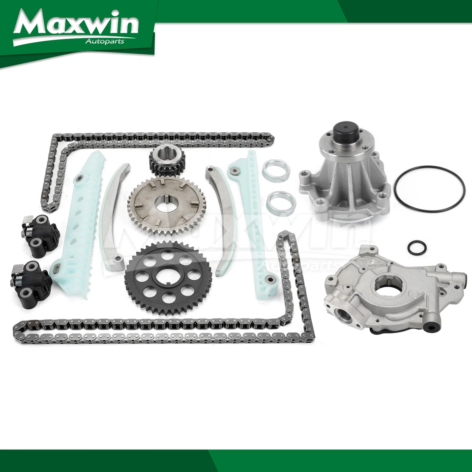 Timing Chain Kit Oil Pump Water Pump Fit 09-14 Ford E-150 E-250 F-150 4.6L - Image 1 of 4