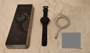 Google Pixel Watch 3 45mm matowa czarna obudowa obsydian pasek WLAN - Zdjęcie 1 z 2