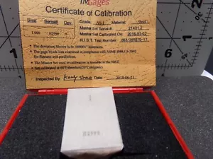 1" Rectangular Steel Gage Block Accuracy Grade AS-1, Includes NIST (C) - Picture 1 of 5