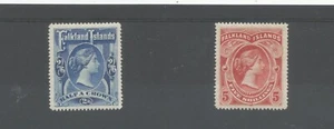 FALKLAND IS SG41&42 THE 1898 QV SET OF 2 very lightly mounted exceptional cond. - Picture 1 of 2