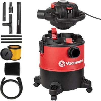 Vacmaster 6 Gallon Wet Dry Shop Car Vacuum Cleaner W/ 190 MPH Detachable Blower  - Image 1 of 4