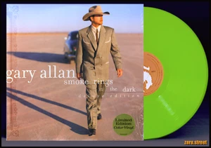GARY ALLAN Smoke Rings In The Dark LP on GREEN VINYL New SEALED - Picture 1 of 3