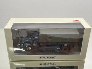 MINICHAMPS HENSCHEL HS 140 CANVAS TRUCK DEUTSCHE BUNDESBAHN -1:43- GOOD IN BOX - Imagen 1 de 9