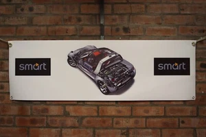 Smart Roadster w452 large pvc heavy duty WORK SHOP BANNER garage SHOW - Picture 1 of 3
