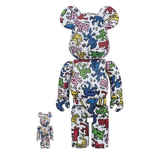 400% & 100% Keith Haring Bearbrick by Medicom NIB - Picture 1 of 5