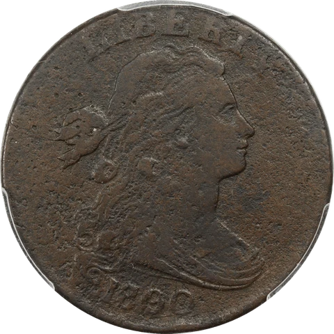 1800/79 Draped Bust Large Cent 1c, PCGS VF Details - Environmental Damage, S-192 Cover