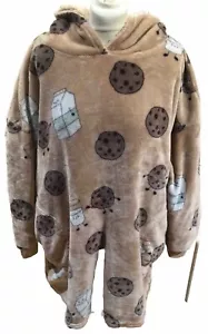 PRIMARK DAMEN Longline FLEECE SNUDDIE, kuschelige Kapuze UK M/L PORTOFREI - Bild 1 von 5