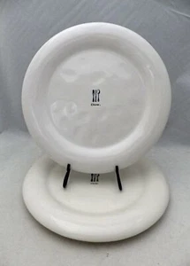 RAE DUNN ARTISAN COLLECTION - set/lot of 2 Dinner Plates - "CHOW" - 10 3/4" EUC - Picture 1 of 3