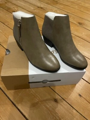 New & Boxed - Call it Spring Taupe CIS-Gunson Boots in Size 3 (EU 36) - Image 1 of 4