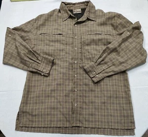 Long Sleeve Outdoors Shirt by Meridian Expedition | Button Plaid Mens Large - Picture 1 of 11
