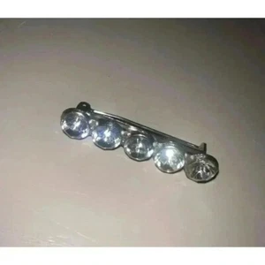 Vintage Silber Edelstein Anstecknadel/ Brosche - Bild 1 von 3