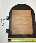 Antique New Haven Movement 8 Day Mantel Clock Instruction Door Hinges LOT  (C)