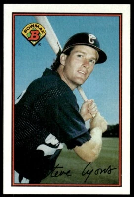 1989 Bowman Baseball Card Steve Lyons F Chicago White Sox #63 - Image 1 of 2