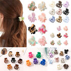 Pumpkin Shape Medium Hair Claw Matte Hairpin Frosted Jelly Color Crab Hair Clips