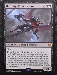 Burning-Rune Demon NM Near Mint US Seller - Bild 1 von 2