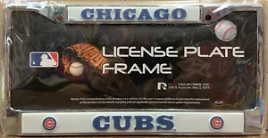 CHICAGO CUBS LOGO 6"X12" METAL LICENSE PLATE FRAME NEW RICO 👀 - Picture 1 of 1