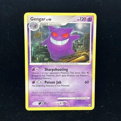 Gengar 17/99 Regular Rare Arceus 2009 Vintage Pokemon TCG Card LP - Image 1 of 4