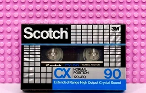 CINTA DE CASETE EN BLANCO SCOTCH CX 90 1982 JAPÓN TIPO I (1) (SELLADA) - Imagen 1 de 3