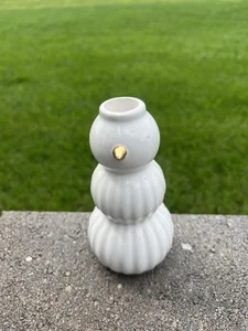 Ceramic Snowman Taper Candle Holder - Threshold 6” D1 - Picture 1 of 1