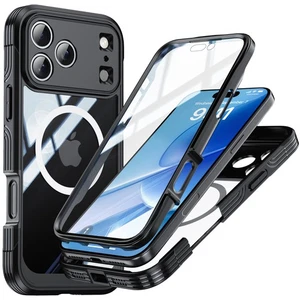 Clear Mag-Safe Case für iPhone 17 Pro Max/17 Air/17+ Hülle mit Displayschutz - Bild 1 von 28