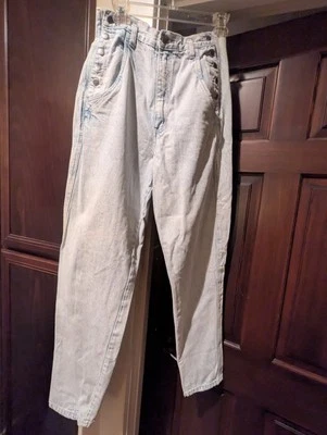 Pantalones de mezclilla para mujer vintage/retro años 80/90 talla juniors 11 Foto 1 de 4