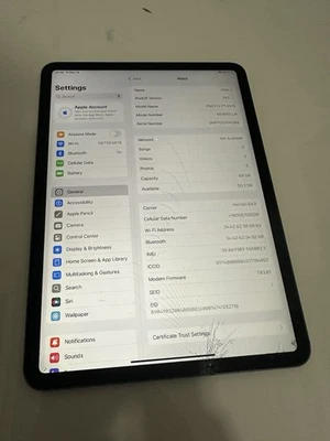 Apple iPad Pro 11" (1st Gen) 64GB (Unlocked) A2013 Space Gray - Broken - Image 1 of 4