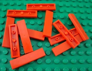 LEGO Lot of 12 Red 1x4 Smooth Flat Tiles - Picture 1 of 1