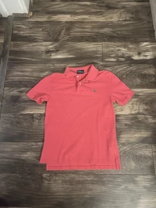 Camisa de vestir Polo Ralph Lauren Salmón niños jóvenes talla 10-12 mediana 536 - Imagen 1 de 3