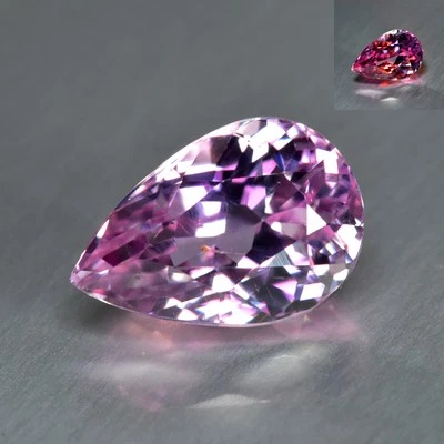 Драгоценный камень в форме груши 2,68 карата _ 100% натуральный розовый диаспор россыпью из Афганистана - Изображение 1 из 2