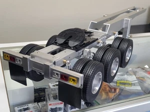 Aluminum Toy Tamiya 1/14 R/C Semi Truck 3 Axles Dolly Trailer 5th Wheel Coupler - Picture 1 of 24