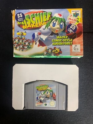 Mischief Makers - Nintendo 64 Ex Alquiler con Caja, Sin Manual Foto 1 de 2