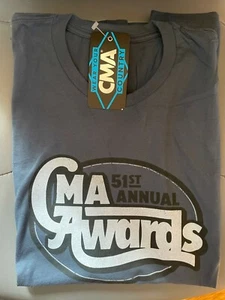 51st CMA Country Music Awards Truckin Blue T-Shirt XL NWT - Picture 1 of 4