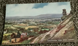 VINTAGE KUNST FARBIGE POSTKARTE, CHELTENHAM, AUS DEM TEUFELSKAMIN HERVORRAGENDER ZUSTAND - Bild 1 von 1