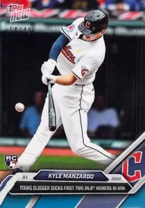 2024 Topps Now 629 Kyle Manzardo 1st 2 MLB HR's in Win 26/49 - ¡Envío gratuito! - Imagen 1 de 2