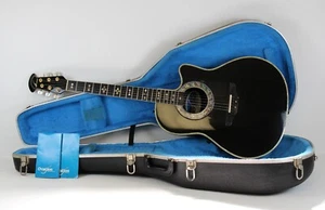 1993 Vintage Ovation Custom Legend 1869 USA ~Black Beauty~ +OHSC - Picture 1 of 23