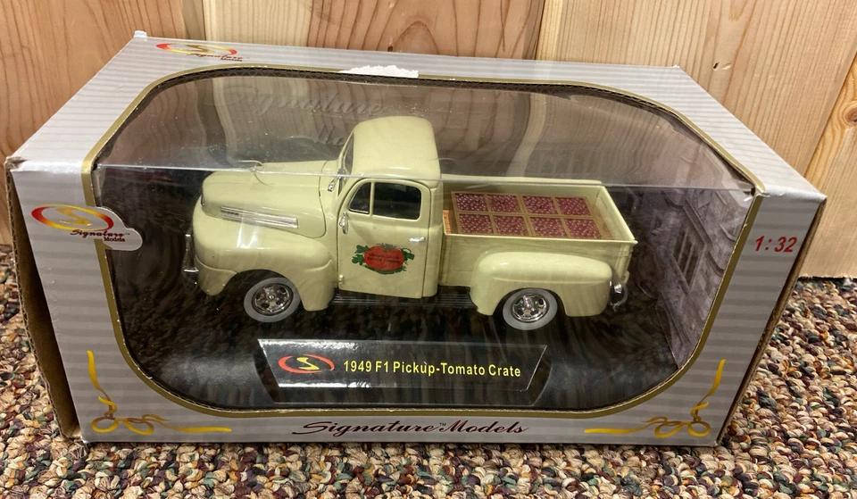 1949 Ford Pickup Truck with Tomato Crates 1:32 Diecast Signature Models 32388 - Image 1 of 1