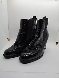 Carvela Womens Black Snakeskin Boots UK5 EU38 Ex Display - Picture 1 of 11