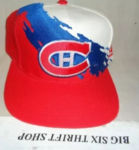 Logo Athletic Splash Montreal Canadiens NHL Druckknopflasche Rückstoßstange Mütze Kappe NHL - Bild 1 von 3