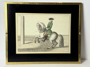 Baron Von Eisenberg Hand-Colored Equestrian Engraved by B. Picart 1700's - Picture 1 of 5