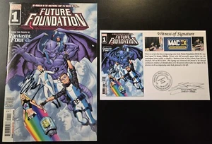 Future Foundation (2019) #1 SIGNED Jeremy Whitley Notarized Witness of Signature - Picture 1 of 6