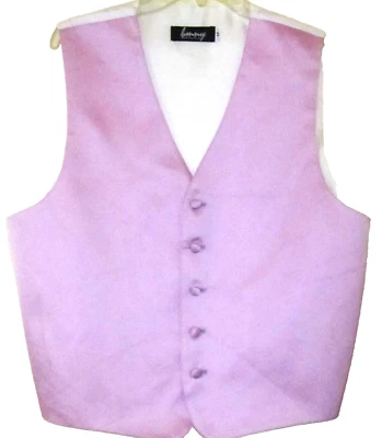 Brandon Michaels~Mens Size M~Lilic~Satin Tuxedo Vest~Wedding Groom, Prom, Etc. - Image 1 of 2