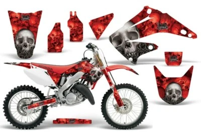 Dirtbike Graphic Decals Stickers For Honda CR125R CR250R 2002-2015 BONES R - Изображение 1 из 2