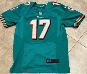 Ryan Tannehill 17 Miami Dolphins Nike Green w/ White Sewn Jersey Adult Mens 44 - Picture 1 of 4