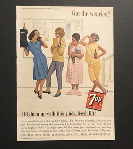 1960’s 7UP Soda Pop Beverage Magazine Print Ad 0C25 - Bild 1 von 2