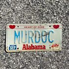 1987 Alabama Vanity License Plate Name Personalized Gorillas Auto Garage MURDOC