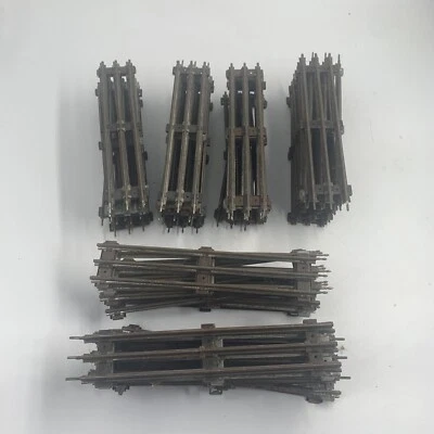 Lot of 50 - Mixed Lionel/Marx O Guage Straight 9 in Track (Black, Silver, Brown) - Image 1 of 4