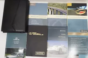 2007 LEXUS RX400h - OWNERS MANUAL BOOKS SET + Leather Black CASE OEM *C134 - Foto 1 di 11